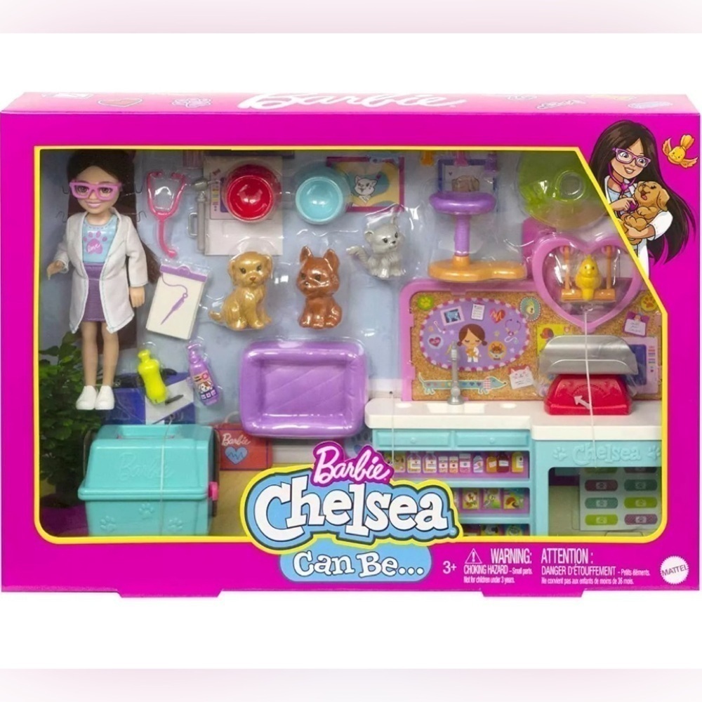Barbie’s Chelsea Can Be… Veterinarian Shop & Pets Playset